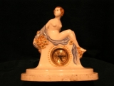 Hodiny figurální 20tá léta porcelán
